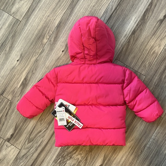 NWT Reebok Toddler Hot Pink Insulated Winter Coat - Picture 4 of 5